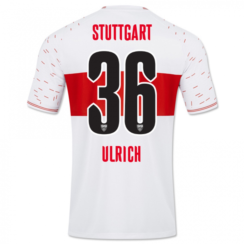 Kinderen Laurin Ulrich #36 Wit Thuisshirt Thuistenue 2023/24 T-Shirt België