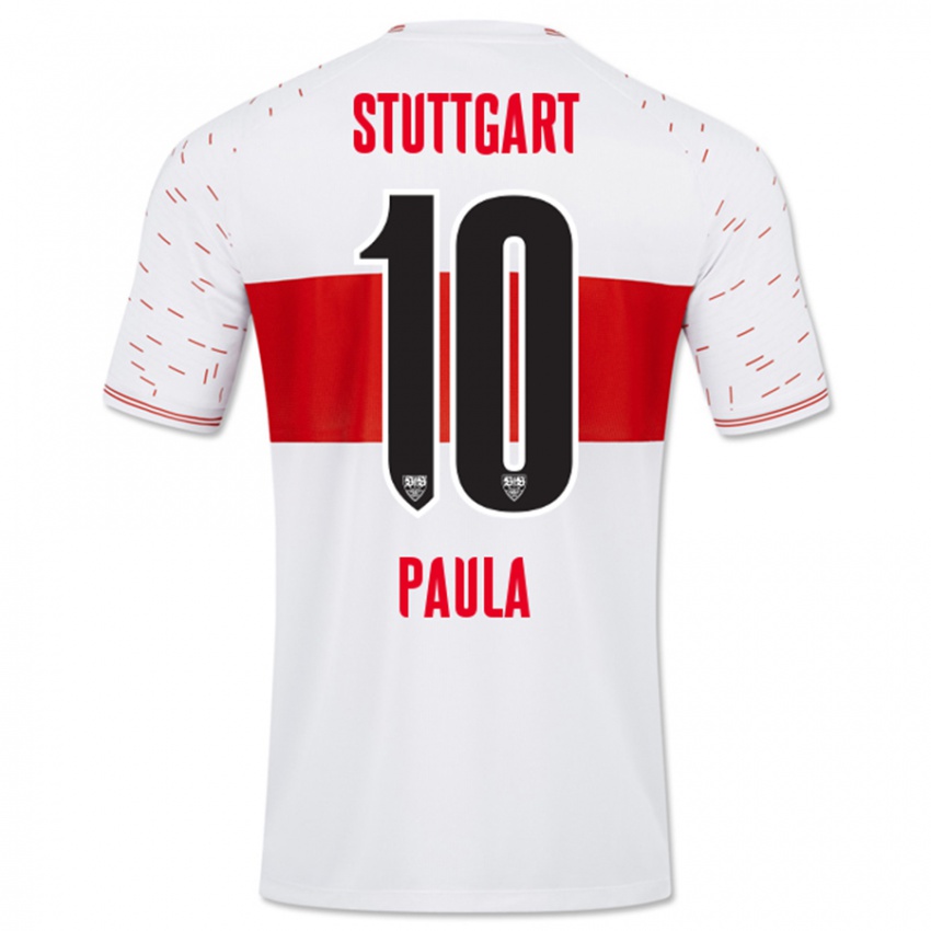 Kinderen Raul Paula #10 Wit Thuisshirt Thuistenue 2023/24 T-Shirt België