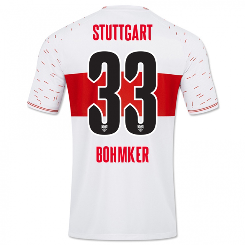 Kinderen Finn Böhmker #33 Wit Thuisshirt Thuistenue 2023/24 T-Shirt België