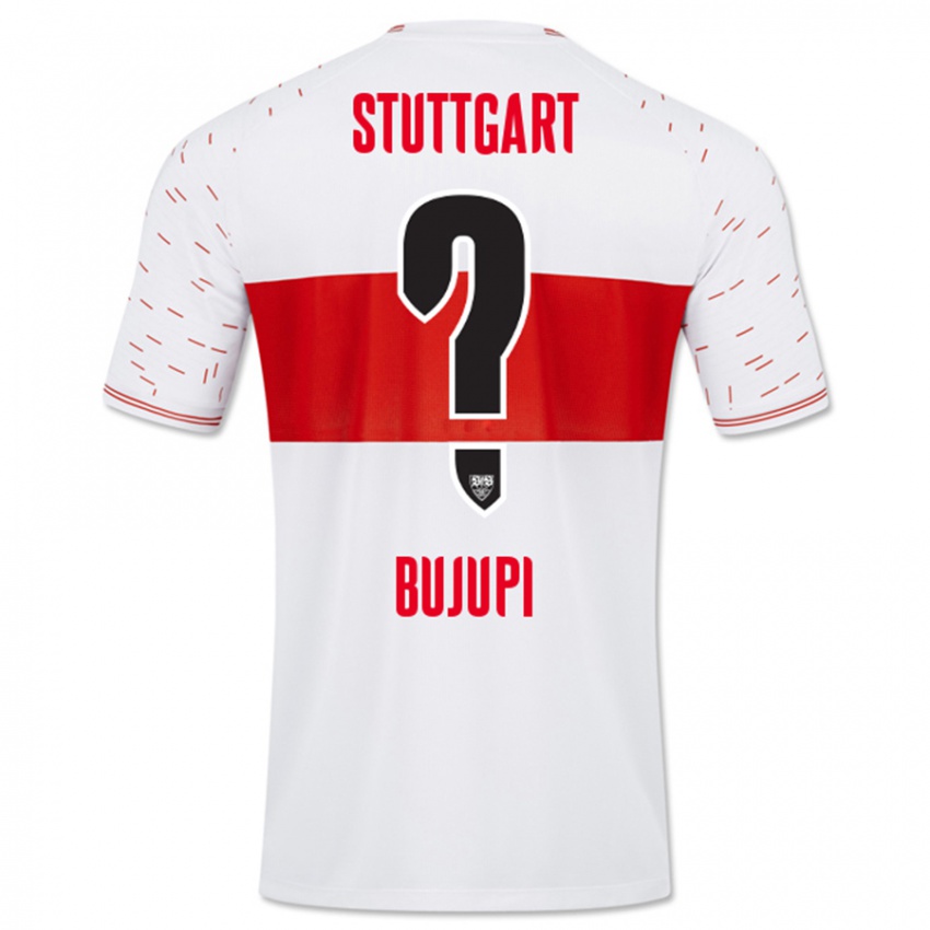 Kinderen Eliot Bujupi #0 Wit Thuisshirt Thuistenue 2023/24 T-Shirt België