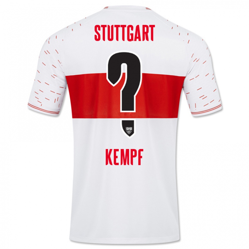 Kinderen Karl Kempf #0 Wit Thuisshirt Thuistenue 2023/24 T-Shirt België