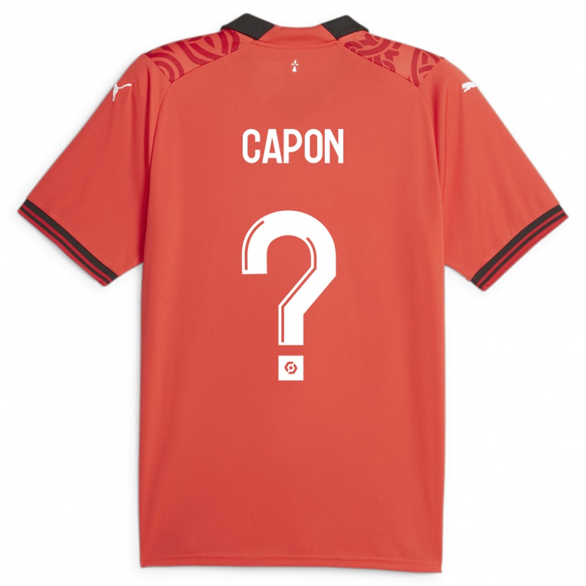 Kinderen José Capon #0 Rood Thuisshirt Thuistenue 2023/24 T-Shirt België