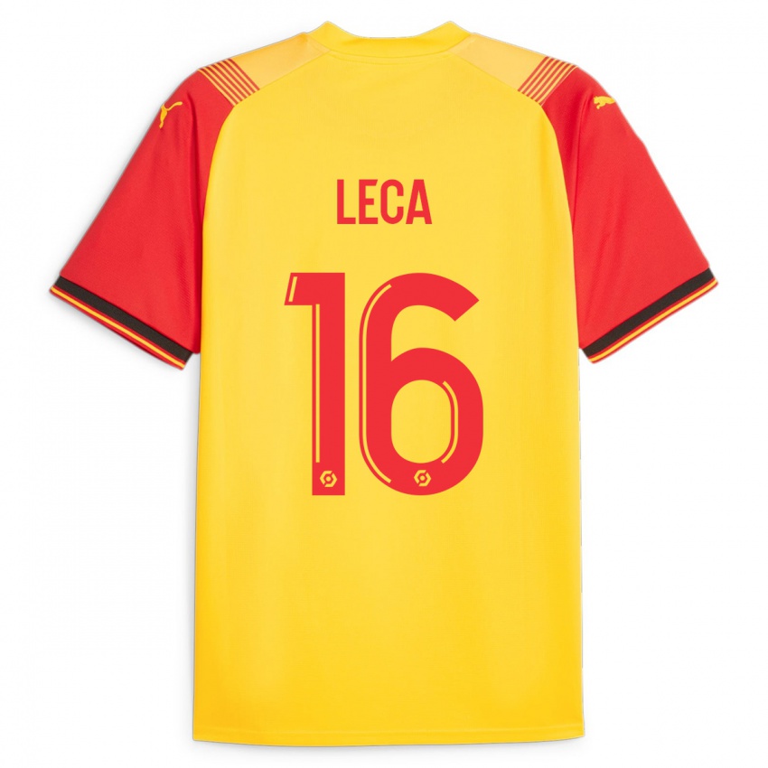 Kinderen Jean-Louis Leca #16 Geel Thuisshirt Thuistenue 2023/24 T-Shirt België