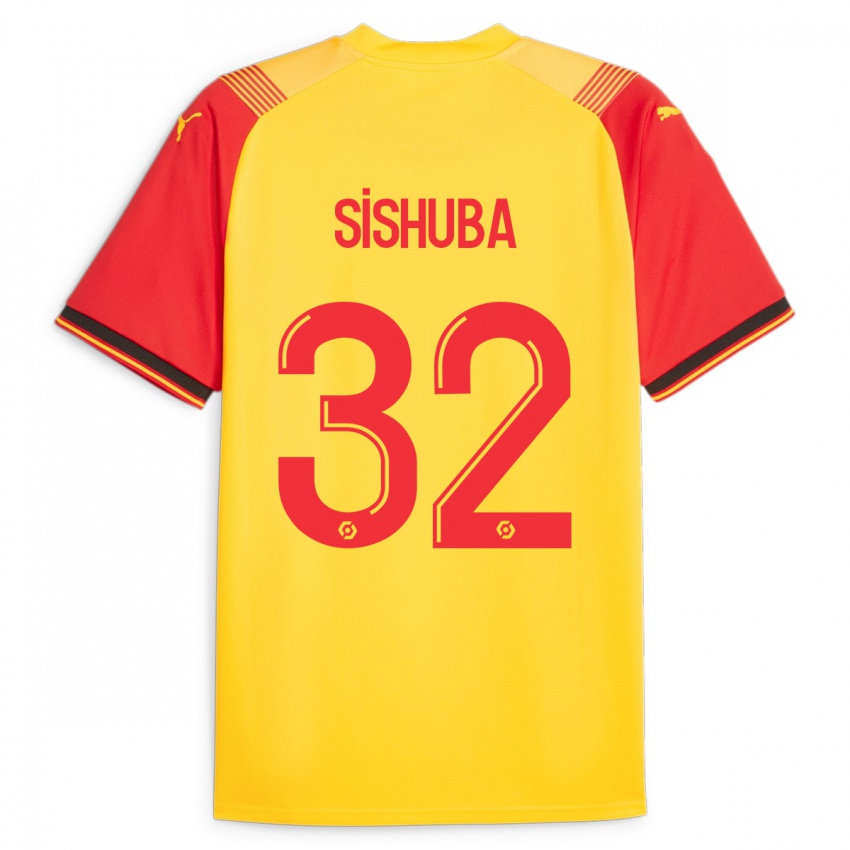 Kinderen Ayanda Sishuba #32 Geel Thuisshirt Thuistenue 2023/24 T-Shirt België