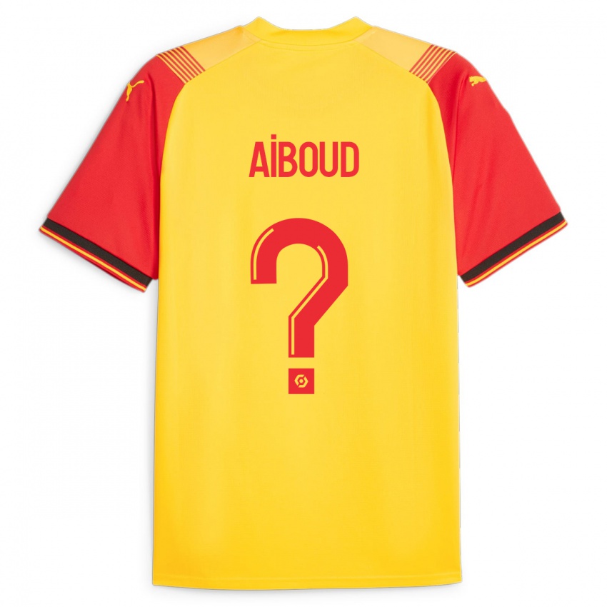 Kinderen Rayan Aiboud #0 Geel Thuisshirt Thuistenue 2023/24 T-Shirt België