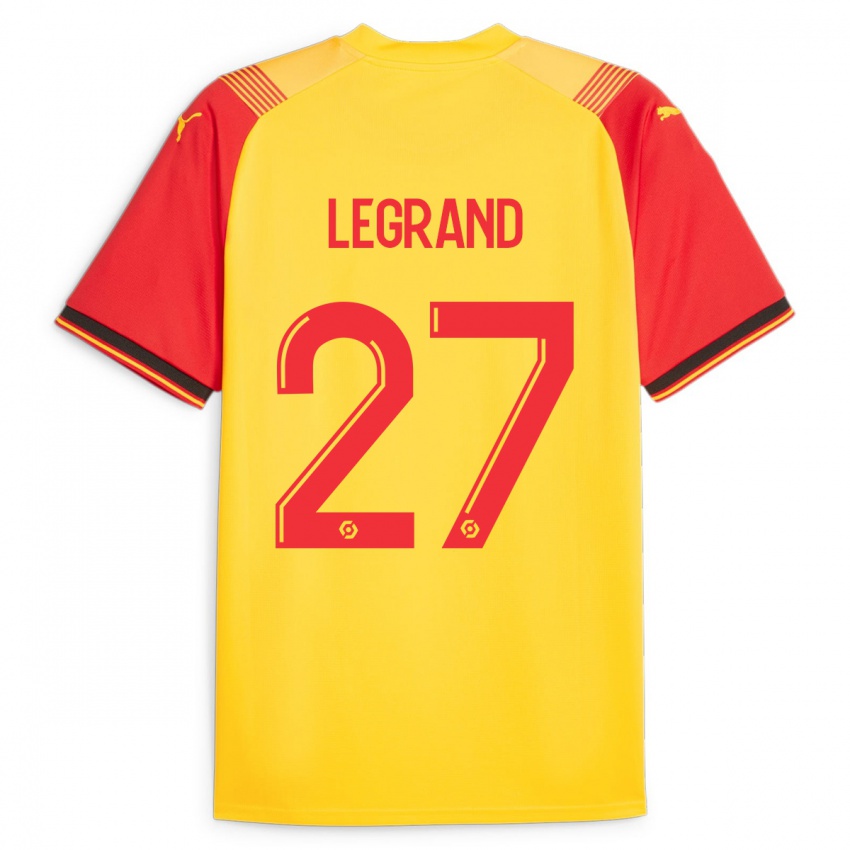 Kinderen Bérénice Legrand #27 Geel Thuisshirt Thuistenue 2023/24 T-Shirt België