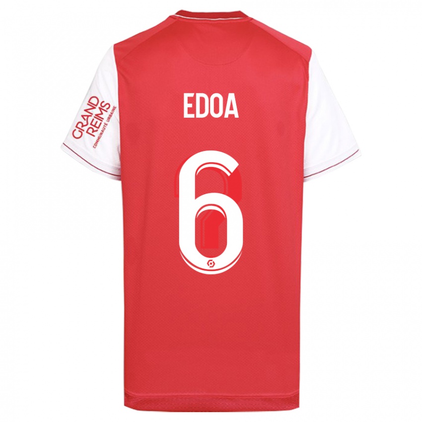 Kinderen Valentin Atangana Edoa #6 Rood Thuisshirt Thuistenue 2023/24 T-Shirt België