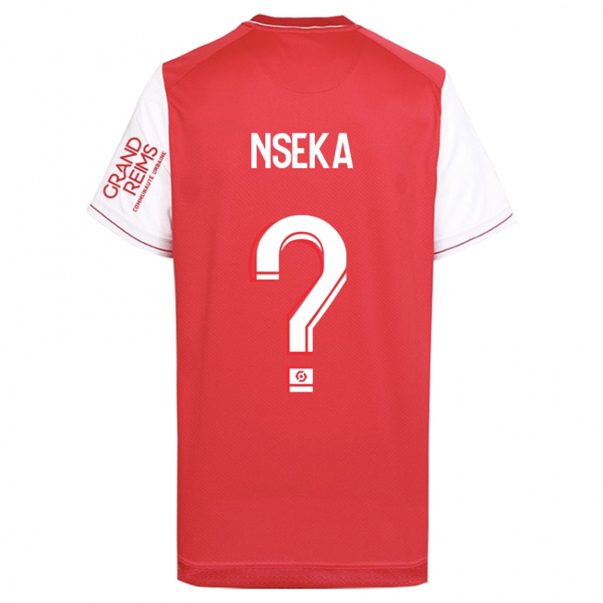 Kinderen Nelson Nseka #0 Rood Thuisshirt Thuistenue 2023/24 T-Shirt België