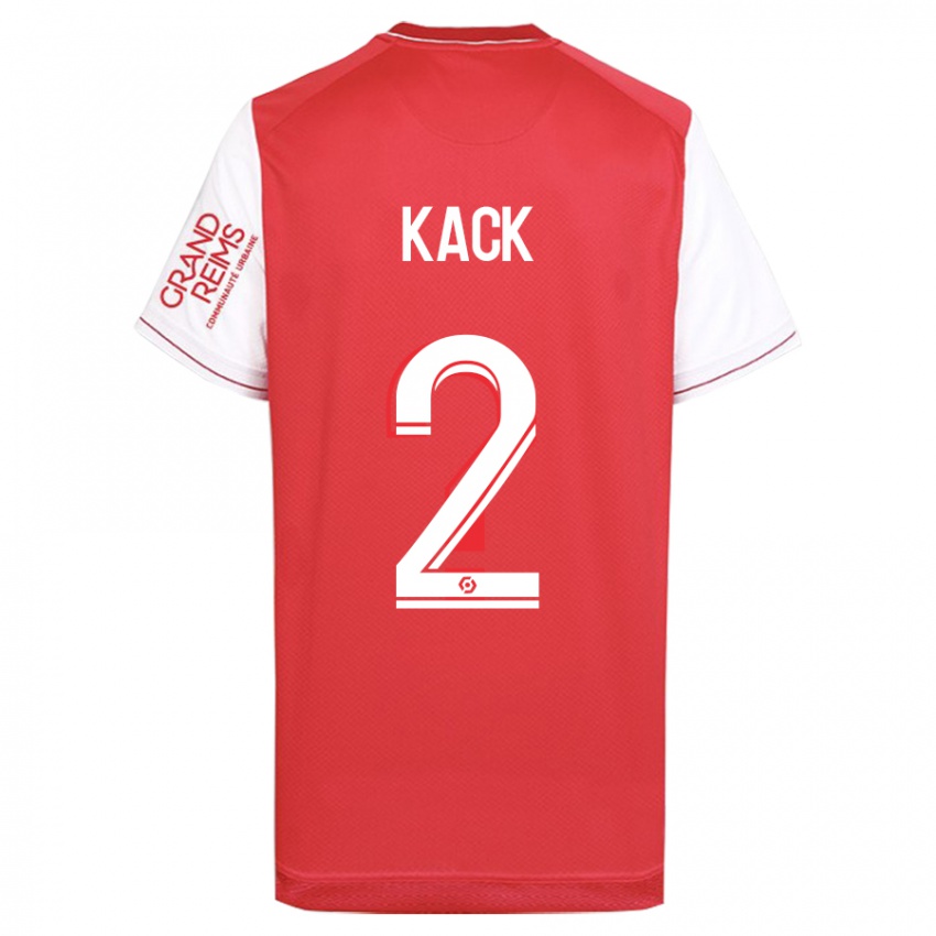 Kinderen Mathilde Kack #2 Rood Thuisshirt Thuistenue 2023/24 T-Shirt België