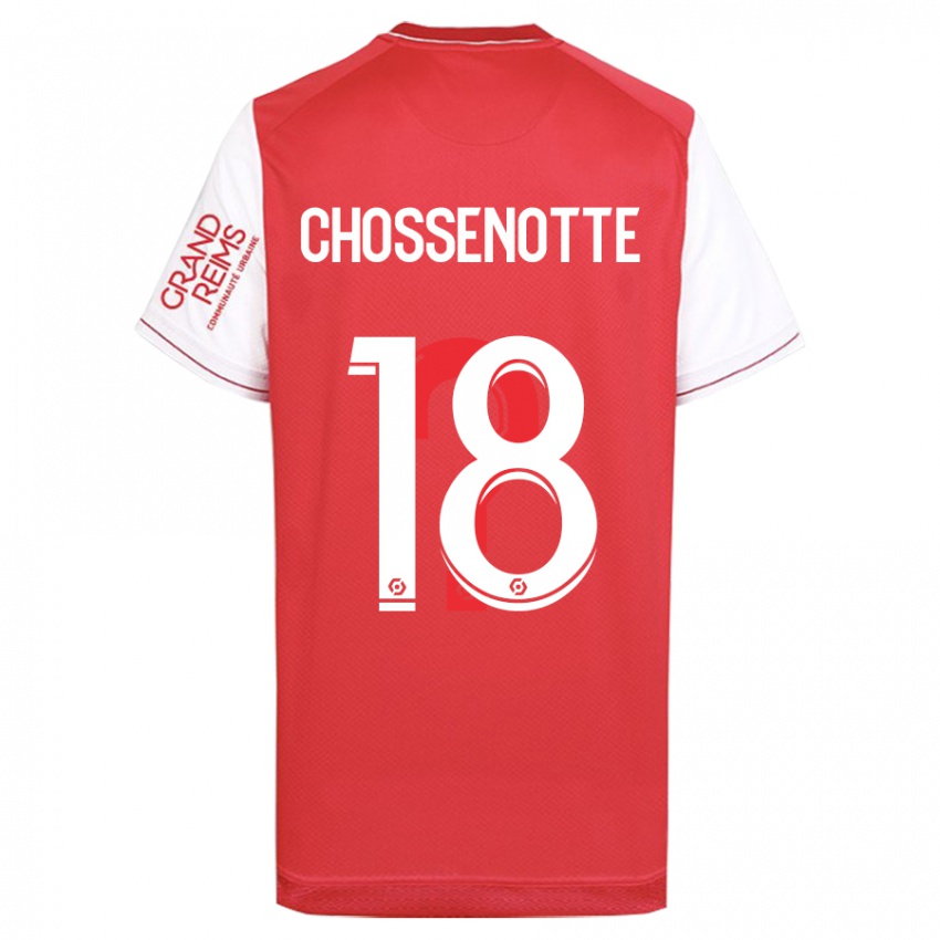 Kinderen Shana Chossenotte #18 Rood Thuisshirt Thuistenue 2023/24 T-Shirt België