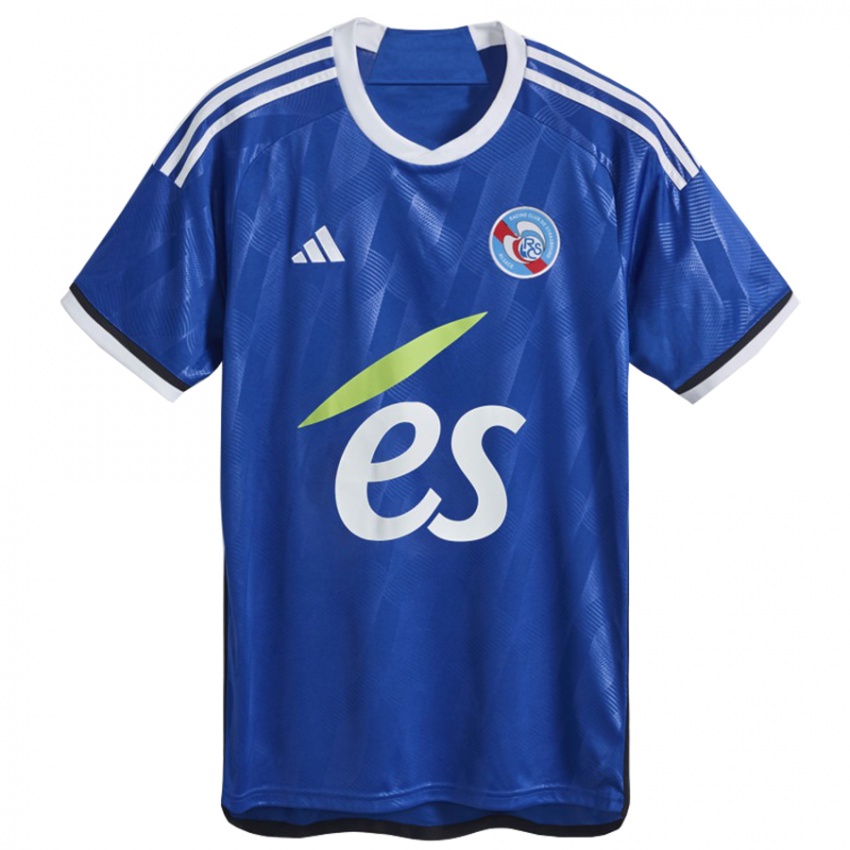 Kinderen Mathieu Tahmouch #0 Blauw Thuisshirt Thuistenue 2023/24 T-Shirt België