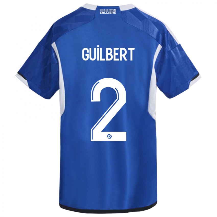 Kinderen Frédéric Guilbert #2 Blauw Thuisshirt Thuistenue 2023/24 T-Shirt België