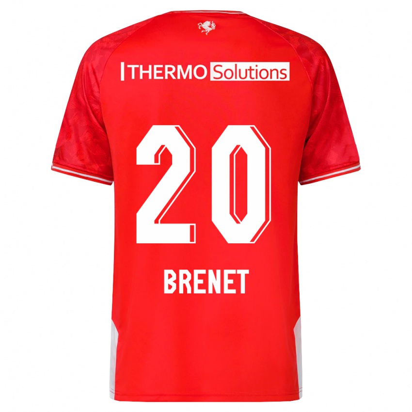 Kinderen Joshua Brenet #20 Rood Thuisshirt Thuistenue 2023/24 T-Shirt België
