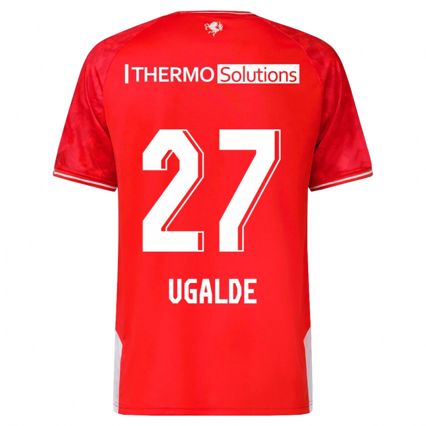 Kinderen Manfred Ugalde #27 Rood Thuisshirt Thuistenue 2023/24 T-Shirt België