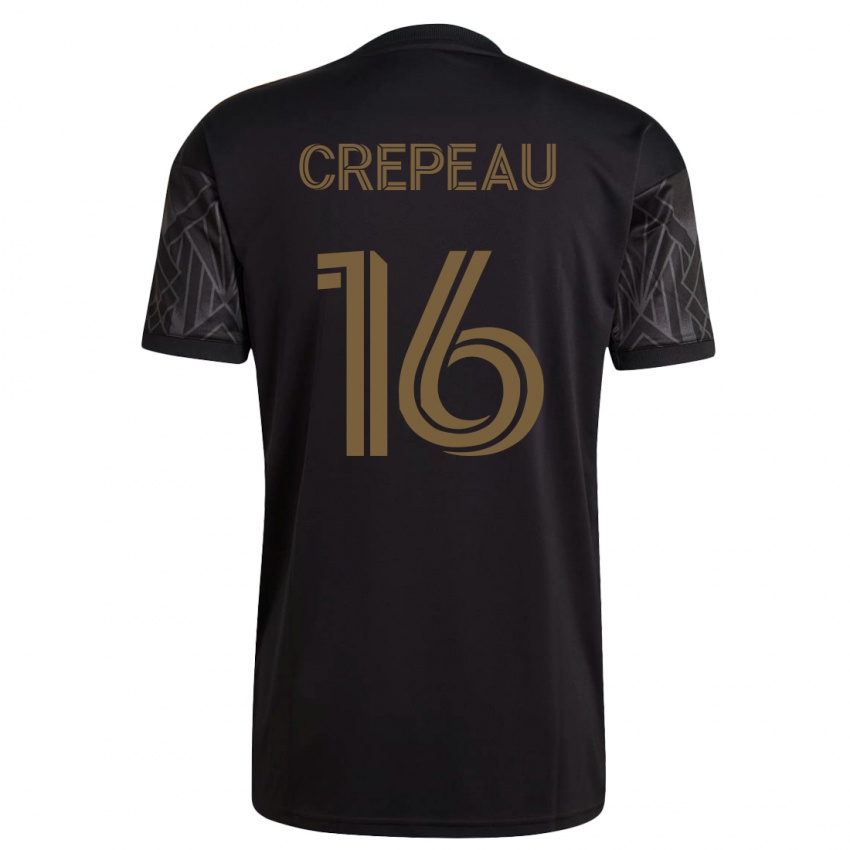 Kinderen Maxime Crépeau #16 Zwart Thuisshirt Thuistenue 2023/24 T-Shirt België