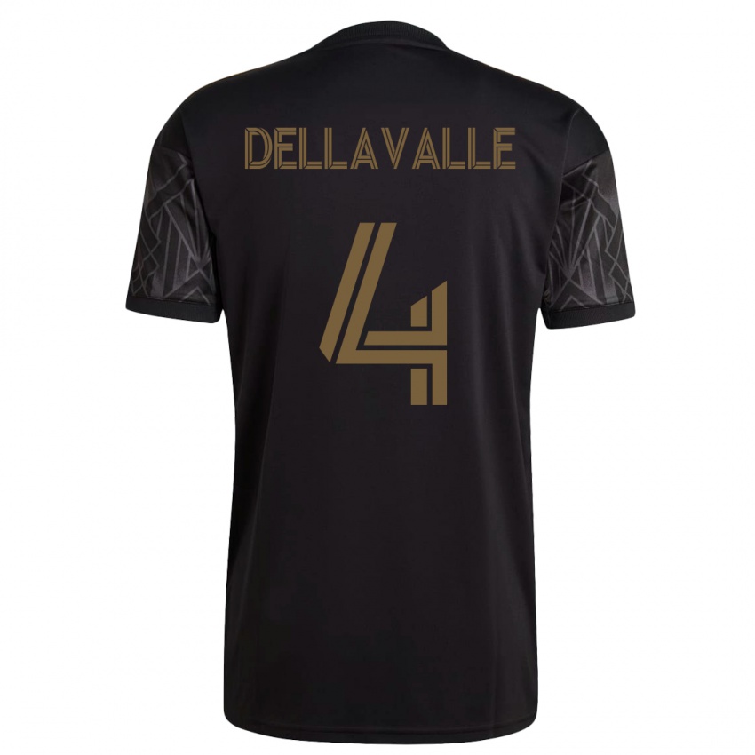 Kinderen Lorenzo Dellavalle #4 Zwart Thuisshirt Thuistenue 2023/24 T-Shirt België