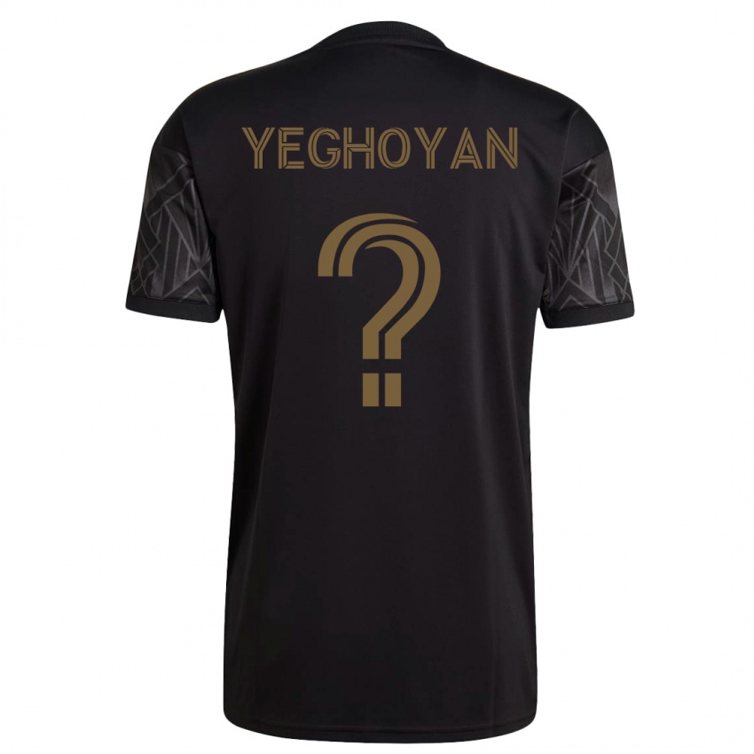 Kinderen David Yeghoyan #0 Zwart Thuisshirt Thuistenue 2023/24 T-Shirt België