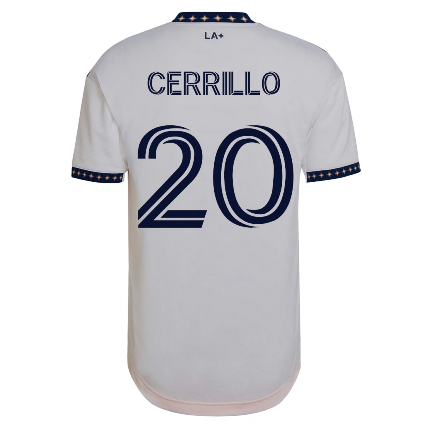 Kinderen Edwin Cerrillo #20 Wit Thuisshirt Thuistenue 2023/24 T-Shirt België