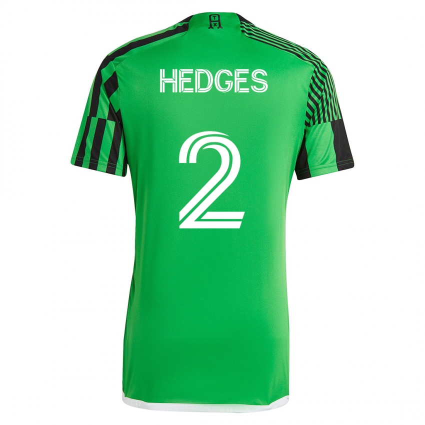 Kinderen Matt Hedges #2 Groen Zwart Thuisshirt Thuistenue 2023/24 T-Shirt België