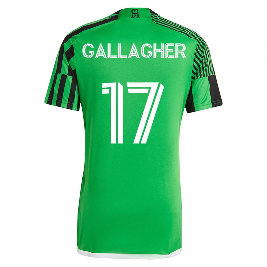 Kinderen Jon Gallagher #17 Groen Zwart Thuisshirt Thuistenue 2023/24 T-Shirt België