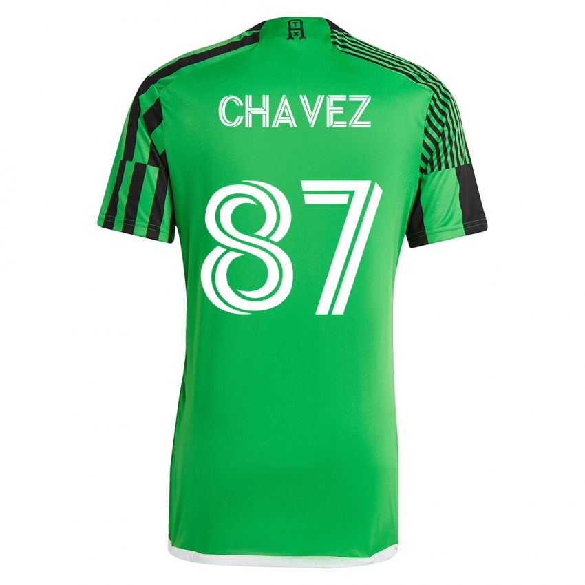Kinderen Alfonso Ocampo-Chávez #87 Groen Zwart Thuisshirt Thuistenue 2023/24 T-Shirt België