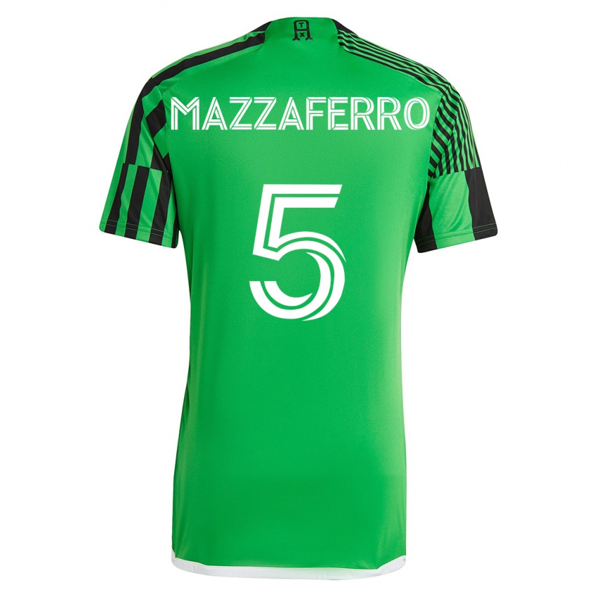 Kinderen Salvatore Mazzaferro #5 Groen Zwart Thuisshirt Thuistenue 2023/24 T-Shirt België
