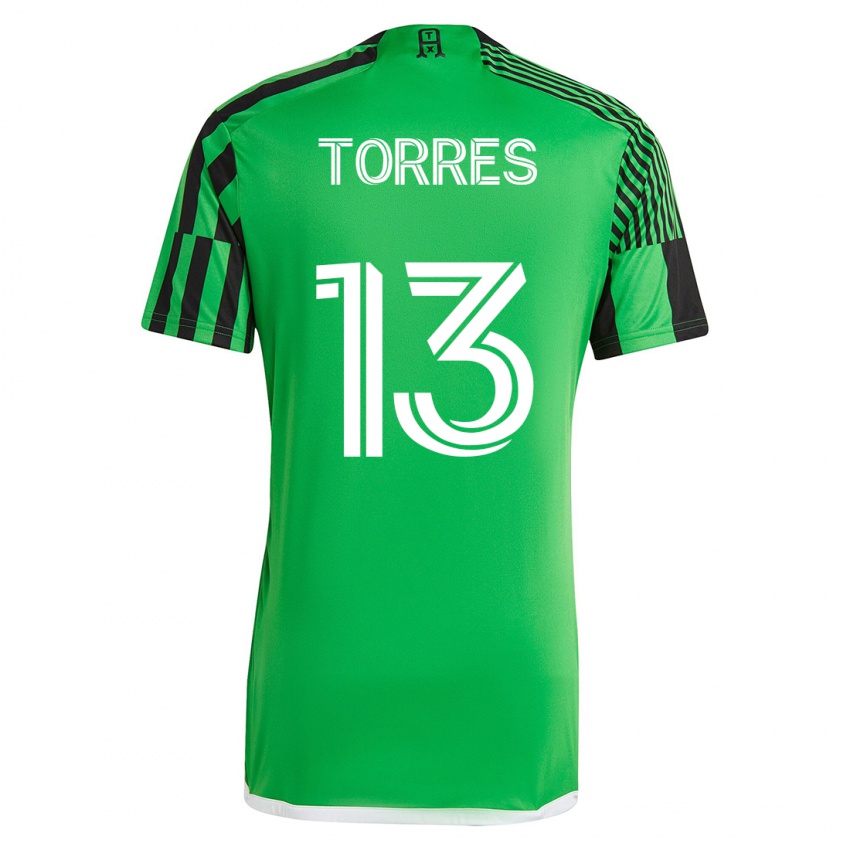 Kinderen Leo Torres #13 Groen Zwart Thuisshirt Thuistenue 2023/24 T-Shirt België