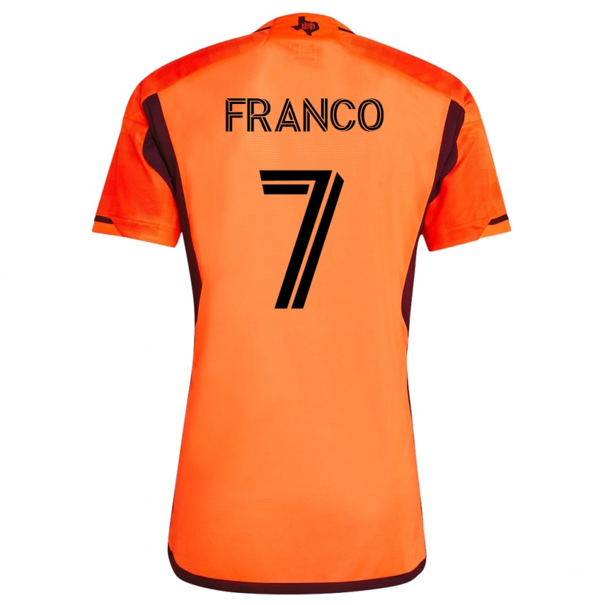 Kinderen Iván Franco #7 Oranje Thuisshirt Thuistenue 2023/24 T-Shirt België
