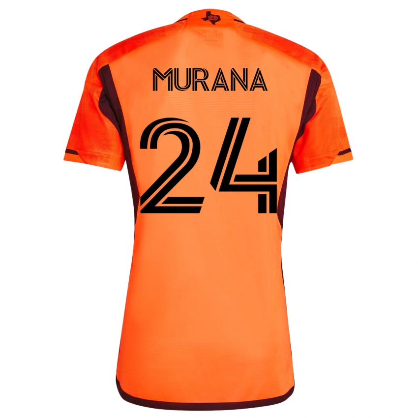 Kinderen Mujeeb Murana #24 Oranje Thuisshirt Thuistenue 2023/24 T-Shirt België