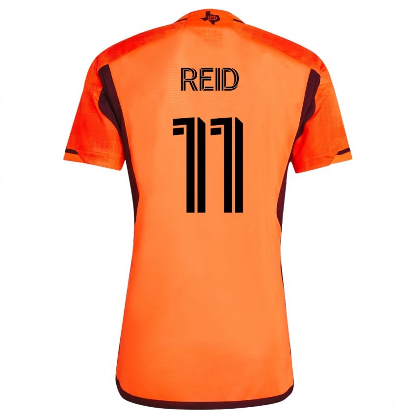 Kinderen Isaiah Reid #11 Oranje Thuisshirt Thuistenue 2023/24 T-Shirt België