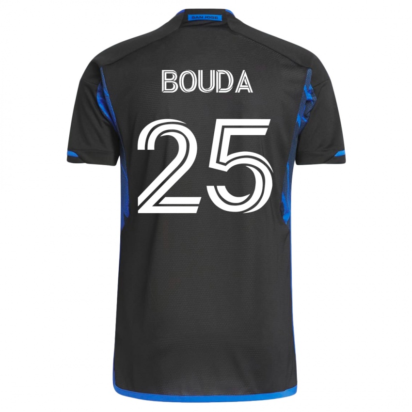 Kinderen Ousseni Bouda #25 Blauw Zwart Thuisshirt Thuistenue 2023/24 T-Shirt België