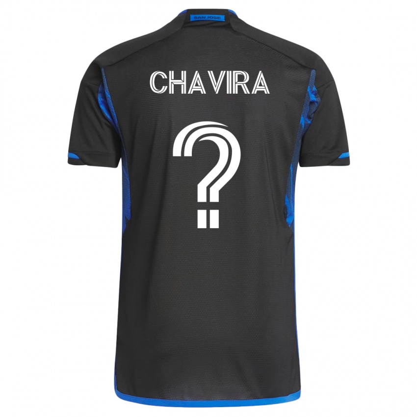 Kinderen Scott Chavira #0 Blauw Zwart Thuisshirt Thuistenue 2023/24 T-Shirt België