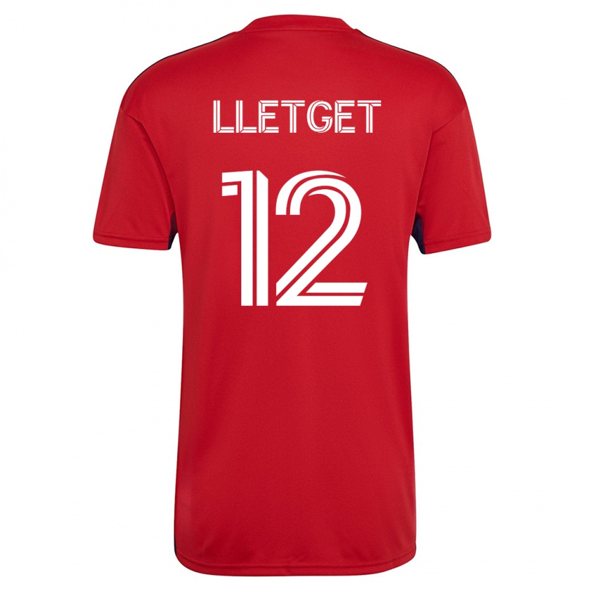 Kinderen Sebastian Lletget #12 Rood Thuisshirt Thuistenue 2023/24 T-Shirt België