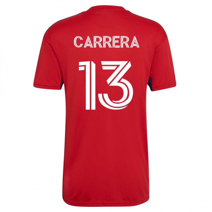 Kinderen Antonio Carrera #13 Rood Thuisshirt Thuistenue 2023/24 T-Shirt België