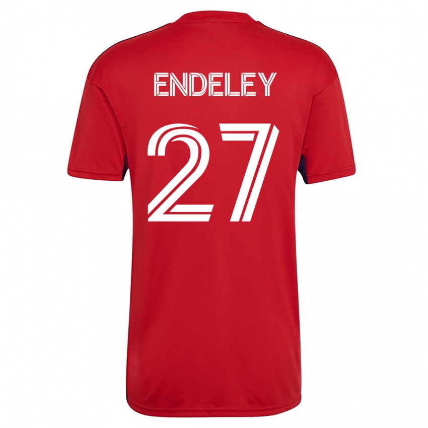 Kinderen Herbert Endeley #27 Rood Thuisshirt Thuistenue 2023/24 T-Shirt België