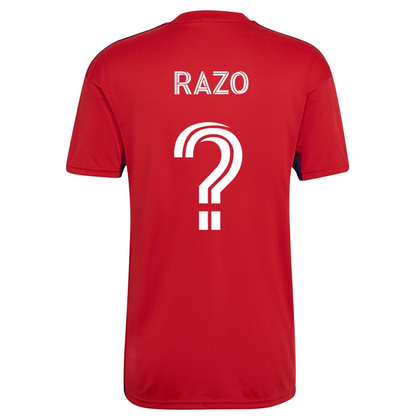 Kinderen Edgar Razo #0 Rood Thuisshirt Thuistenue 2023/24 T-Shirt België
