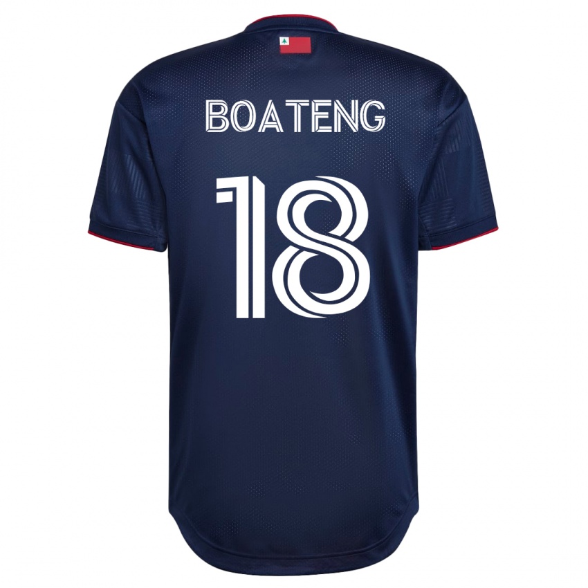 Kinderen Emmanuel Boateng #18 Marine Thuisshirt Thuistenue 2023/24 T-Shirt België