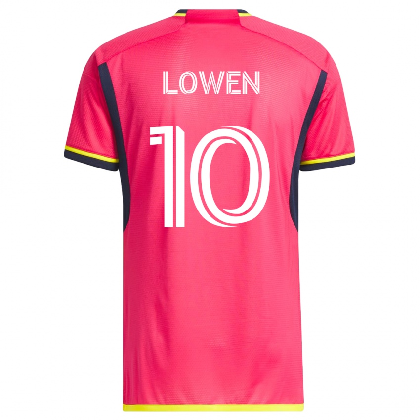 Kinderen Eduard Löwen #10 Roze Thuisshirt Thuistenue 2023/24 T-Shirt België