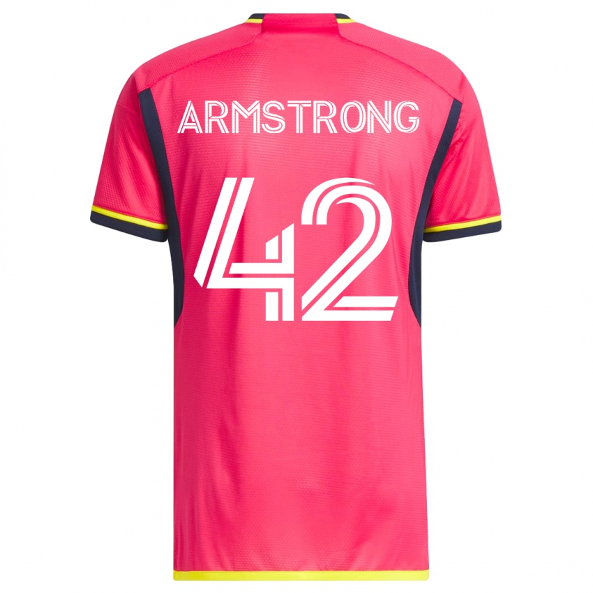 Kinderen Ezra Armstrong #42 Roze Thuisshirt Thuistenue 2023/24 T-Shirt België