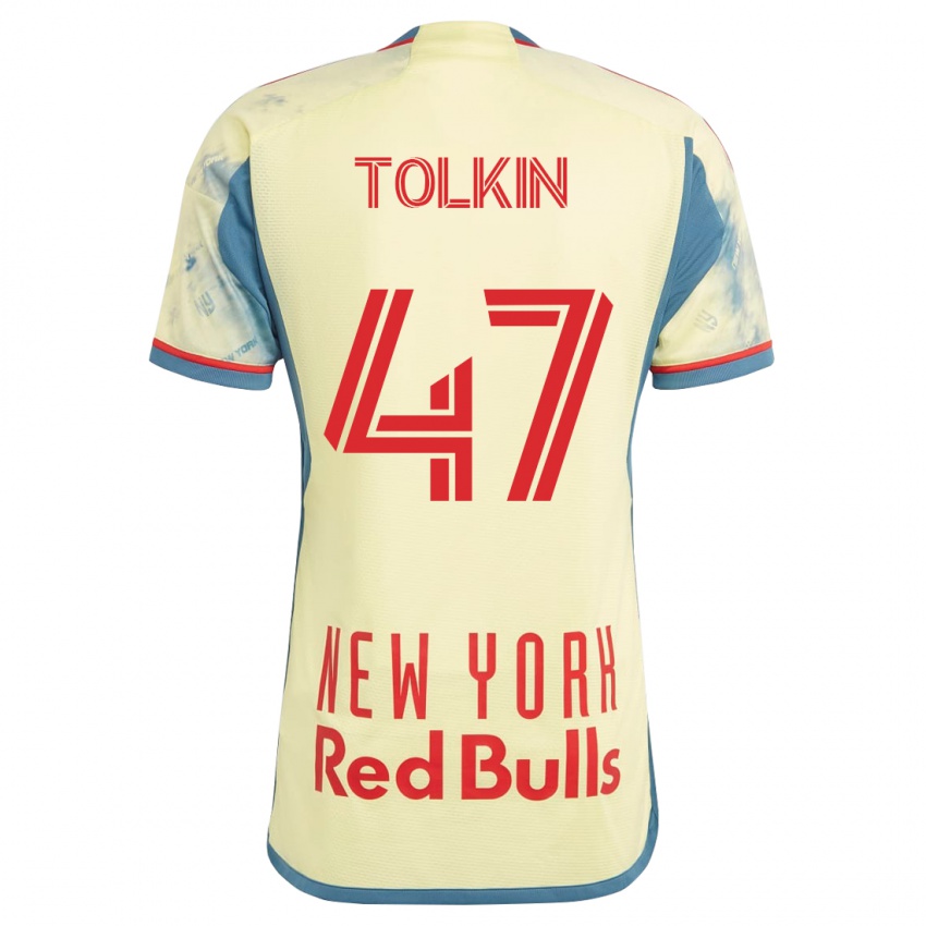 Kinderen John Tolkin #47 Geel Thuisshirt Thuistenue 2023/24 T-Shirt België