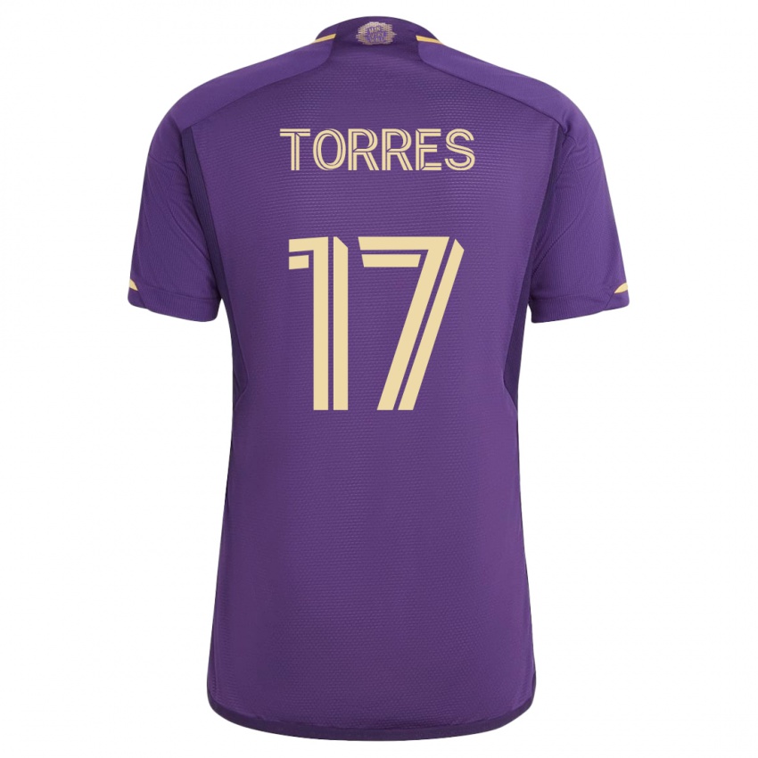 Kinderen Facundo Torres #17 Viooltje Thuisshirt Thuistenue 2023/24 T-Shirt België