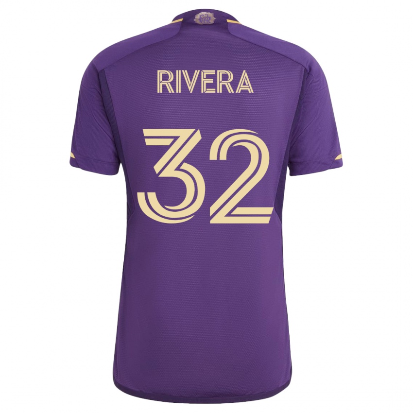 Kinderen Wilfredo Rivera #32 Viooltje Thuisshirt Thuistenue 2023/24 T-Shirt België