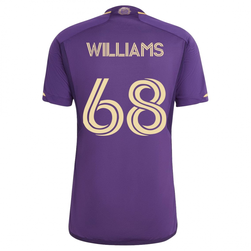Kinderen Thomas Williams #68 Viooltje Thuisshirt Thuistenue 2023/24 T-Shirt België