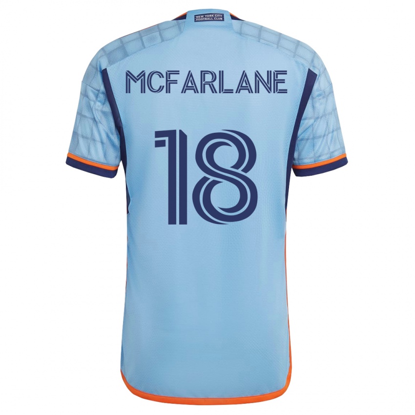 Kinder Christian Mcfarlane #18 Blau Heimtrikot Trikot 2023/24 T-Shirt Belgien