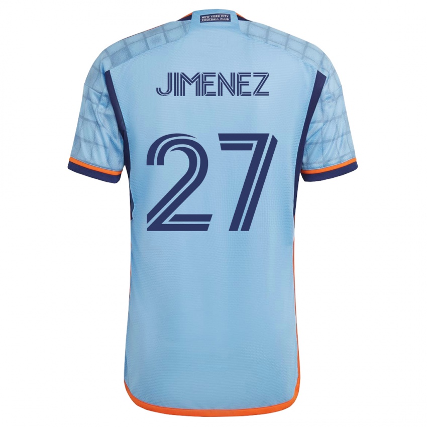 Kinder Jonathan Jiménez #27 Blau Heimtrikot Trikot 2023/24 T-Shirt Belgien