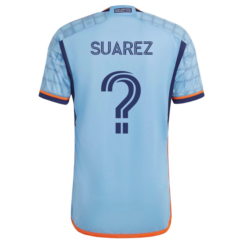 Kinder Anthony Suarez #0 Blau Heimtrikot Trikot 2023/24 T-Shirt Belgien