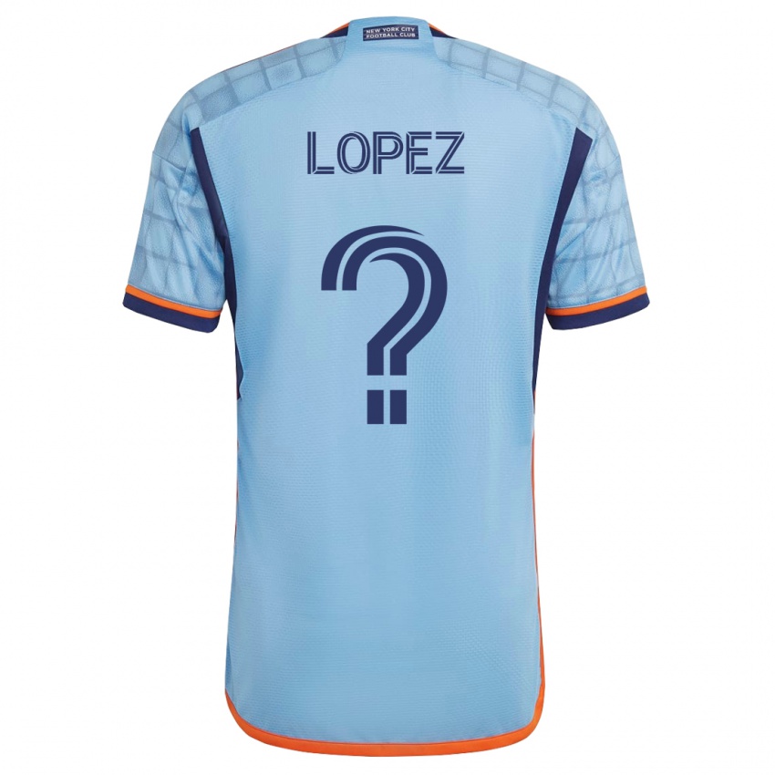 Kinder Jeffery López #0 Blau Heimtrikot Trikot 2023/24 T-Shirt Belgien