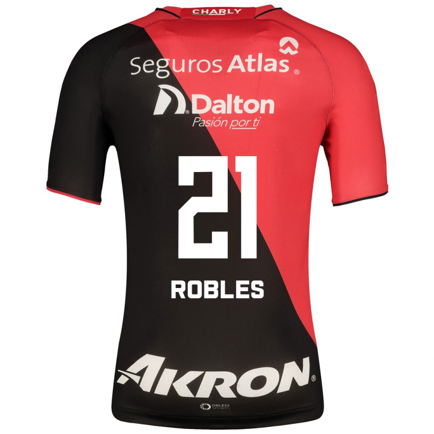 Kinderen Carlos Robles #21 Zwart Thuisshirt Thuistenue 2023/24 T-Shirt België