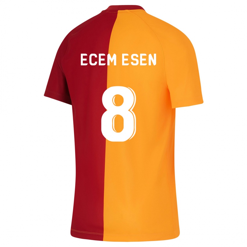 Kinder Emine Ecem Esen #8 Orangefarben Heimtrikot Trikot 2023/24 T-Shirt Belgien