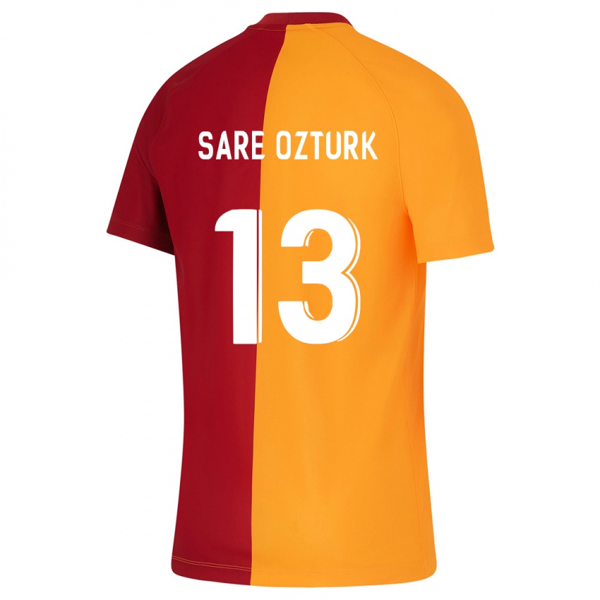 Kinder Fatma Sare Öztürk #13 Orangefarben Heimtrikot Trikot 2023/24 T-Shirt Belgien